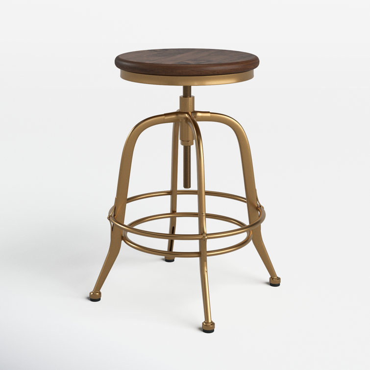 Whalen Solid Wood Adjustable Height Counter Stool